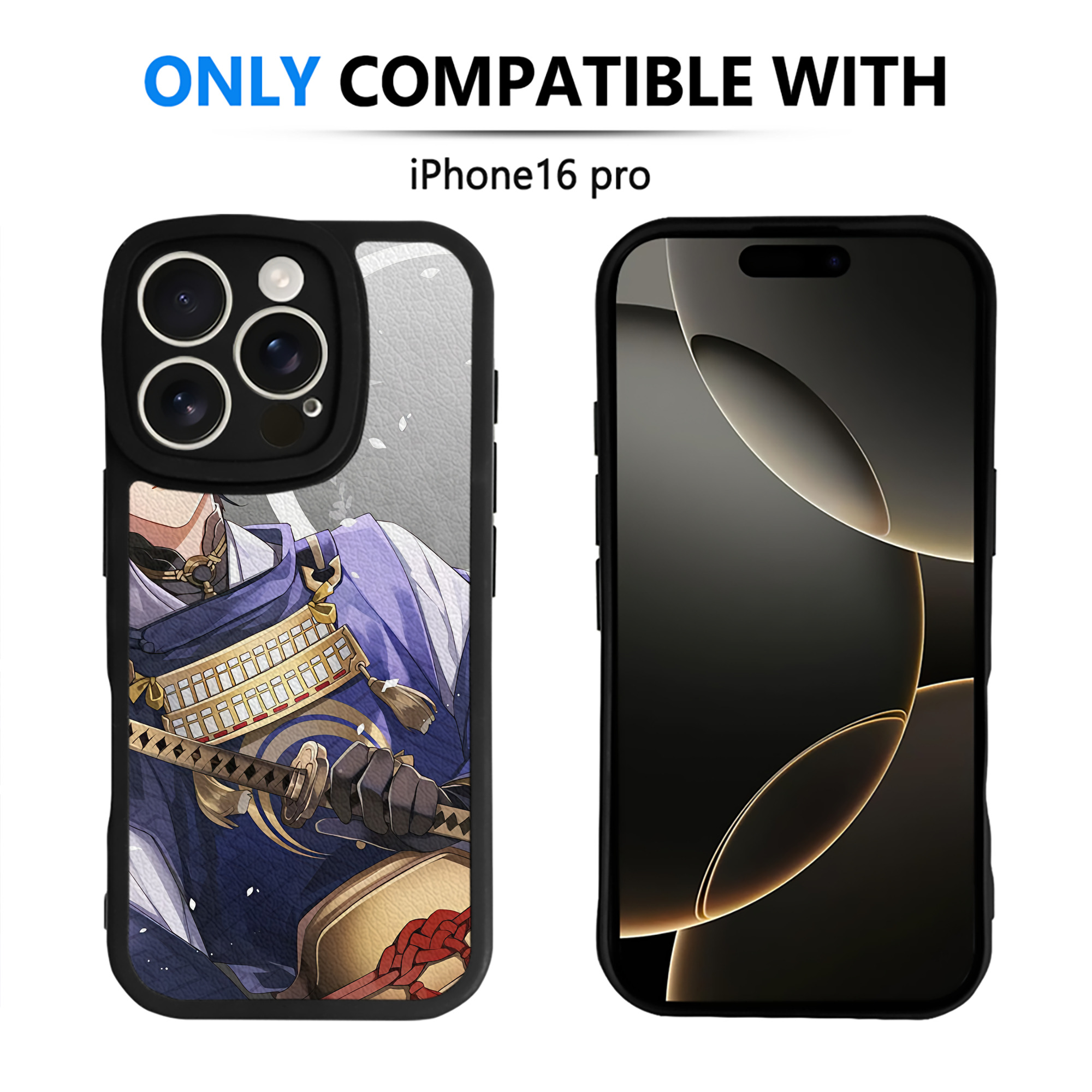 （画像用） 刀剣乱舞 Touken Ranbu 【iPhone 16シリーズ対応】シリコンスマホケース（レザー調） 材質：シリコン